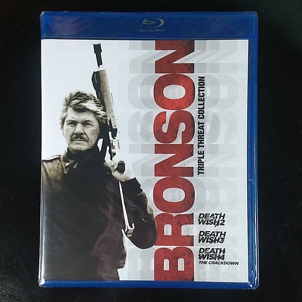 Factory Sealed Bronson: Triple Threat Collection Blu Ray, Death Wish 2,3,4